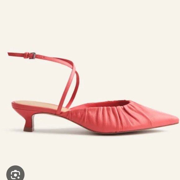 Reformation Shoes - Reformation | Sabrina Pink Pointed Toe‎ Strappy Heels
